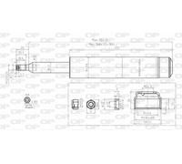 SAB8095.11 OPEN PARTS Ammortizzatore per CITROËN,PEUGEOT
