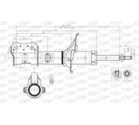 SAB8098.31 OPEN PARTS Ammortizzatore per HYUNDAI