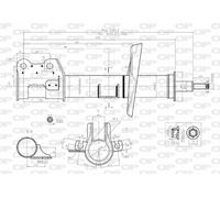 SAB8101.31 OPEN PARTS Ammortizzatore per CITROËN,FIAT,PEUGEOT