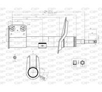 SAB8105.31 OPEN PARTS Ammortizzatore per CITROËN,PEUGEOT
