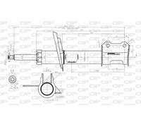 SAB8107.31 OPEN PARTS Ammortizzatore per FIAT,OPEL,VAUXHALL