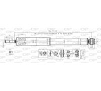 SAB8108.32 OPEN PARTS Ammortizzatore per OPEL,VAUXHALL