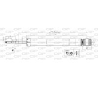 SAB8112.12 OPEN PARTS Ammortizzatore per RENAULT