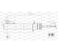 SAB8131.31 OPEN PARTS Ammortizzatore per ALFA ROMEO