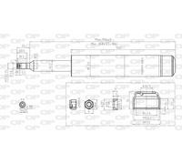 SAB8135.31 OPEN PARTS Ammortizzatore per CITROËN,PEUGEOT