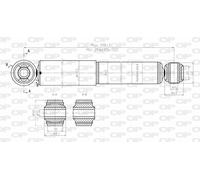 SAB8141.32 OPEN PARTS Ammortizzatore per OPEL,VAUXHALL