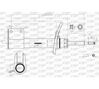SAB8151.31 OPEN PARTS Ammortizzatore per CITROËN,PEUGEOT