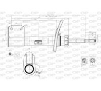 SAB8152.31 OPEN PARTS Ammortizzatore per CITROËN,PEUGEOT