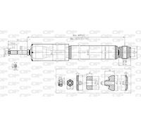 SAB8153.32 OPEN PARTS Ammortizzatore per OPEL,VAUXHALL
