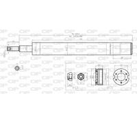 SAB8163.11 OPEN PARTS Ammortizzatore per VW