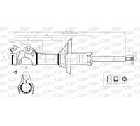 SAB8167.31 OPEN PARTS Ammortizzatore per SEAT,VW