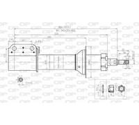 SAB8172.11 OPEN PARTS Ammortizzatore per RENAULT