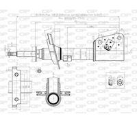 SAB8173.31 OPEN PARTS Ammortizzatore per RENAULT