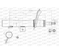 SAB8180.31 OPEN PARTS Ammortizzatore per CITROËN