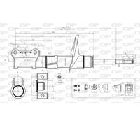 SAB8181.31 OPEN PARTS Ammortizzatore per VOLVO