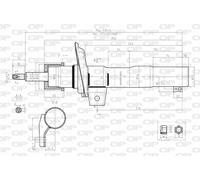 SAB8182.31 OPEN PARTS Ammortizzatore per AUDI,SEAT,SKODA,VW