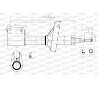SAB8185.31 OPEN PARTS Ammortizzatore per RENAULT