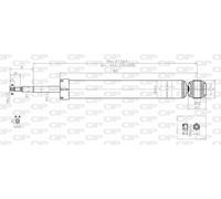 SAB8187.32 OPEN PARTS Ammortizzatore per FORD