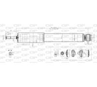 SAB8188.12 OPEN PARTS Ammortizzatore per OPEL,VAUXHALL