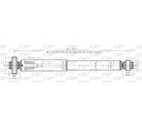 SAB8193.32 OPEN PARTS Ammortizzatore per FORD