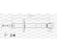 SAB8199.12 OPEN PARTS Ammortizzatore per SEAT,VW