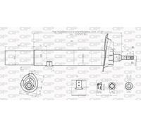 SAB8208.31 OPEN PARTS Ammortizzatore per BMW