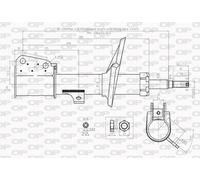 SAB8211.31 OPEN PARTS Ammortizzatore per RENAULT