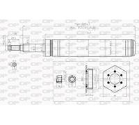 SAB8212.31 OPEN PARTS Ammortizzatore per OPEL,VAUXHALL