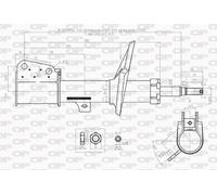SAB8213.31 OPEN PARTS Ammortizzatore per RENAULT