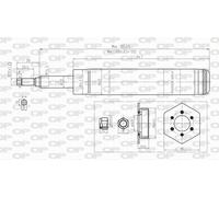 SAB8244.11 OPEN PARTS Ammortizzatore per OPEL,VAUXHALL