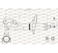 SAB8256.31 OPEN PARTS Ammortizzatore per SEAT,VW