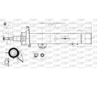 SAB8292.31 OPEN PARTS Ammortizzatore per BMW