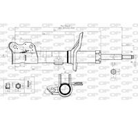SAB8293.31 OPEN PARTS Ammortizzatore per CHEVROLET,DAEWOO
