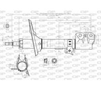 SAB8310.31 OPEN PARTS Ammortizzatore per TOYOTA