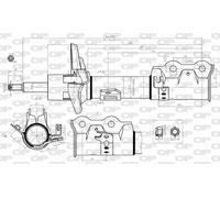 SAB8311.31 OPEN PARTS Ammortizzatore per FORD
