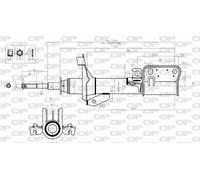 SAB8327.31 OPEN PARTS Ammortizzatore per MERCEDES-BENZ