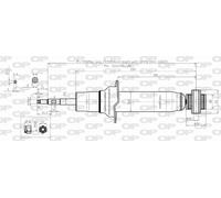 SAB8334.32 OPEN PARTS Ammortizzatore per PEUGEOT