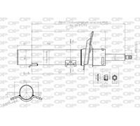 SAB8347.31 OPEN PARTS Ammortizzatore per FORD