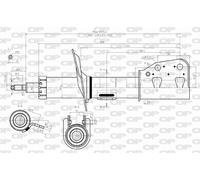 SAB8351.31 OPEN PARTS Ammortizzatore per CHEVROLET