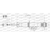 SAB8372.32 OPEN PARTS Ammortizzatore per MINI