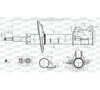 SAB8374.31 OPEN PARTS Ammortizzatore per ALFA ROMEO