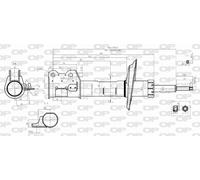 SAB8384.31 OPEN PARTS Ammortizzatore per OPEL,VAUXHALL