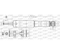 SAB8390.32 OPEN PARTS Ammortizzatore per DAEWOO,OPEL,VAUXHALL