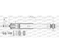SAB8411.32 OPEN PARTS Ammortizzatore per MERCEDES-BENZ