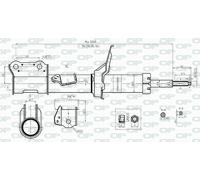 SAB8451.31 OPEN PARTS Ammortizzatore per KIA