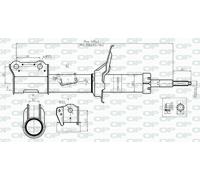 SAB8452.31 OPEN PARTS Ammortizzatore per KIA
