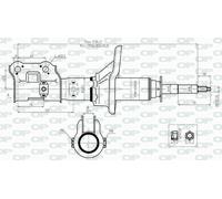 SAB8480.31 OPEN PARTS Ammortizzatore per HYUNDAI