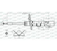 SAB8516.31 OPEN PARTS Ammortizzatore per VW