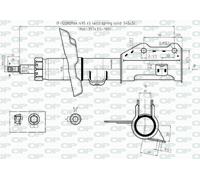 SAB8518.31 OPEN PARTS Ammortizzatore per OPEL,VAUXHALL
