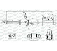 SAB8522.31 OPEN PARTS Ammortizzatore per RENAULT